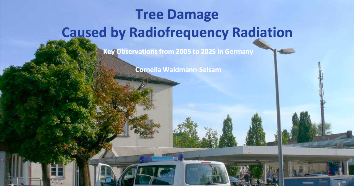 New Book: Tree Damage From Cell Tower and Wireless RF Radiation
