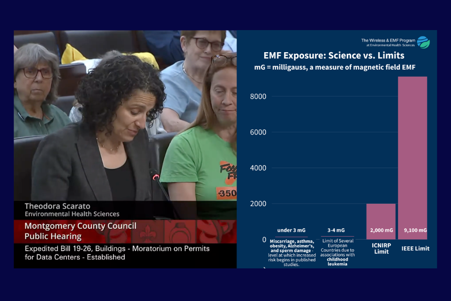 Speed Should Not Come Before Safety: Testimony on Data Center Pollution, Power-Line EMF Health Risks